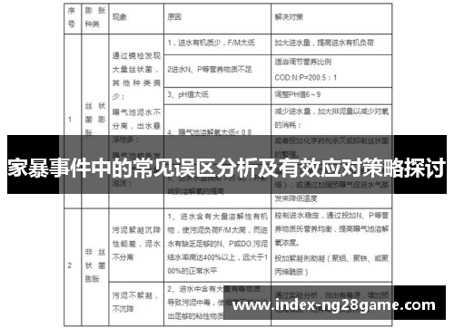 家暴事件中的常见误区分析及有效应对策略探讨